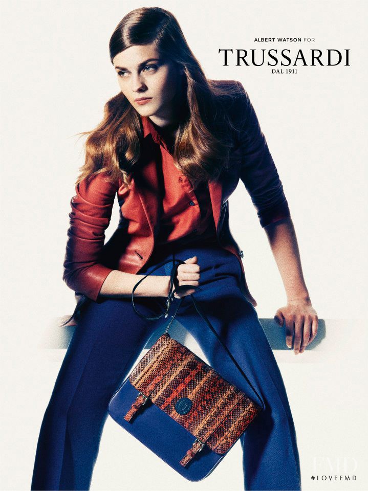 Amber Anderson featured in  the Trussardi advertisement for Spring/Summer 2013