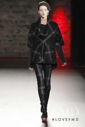 Iris Egbers featured in  the Miriam Ponsa fashion show for Autumn/Winter 2012