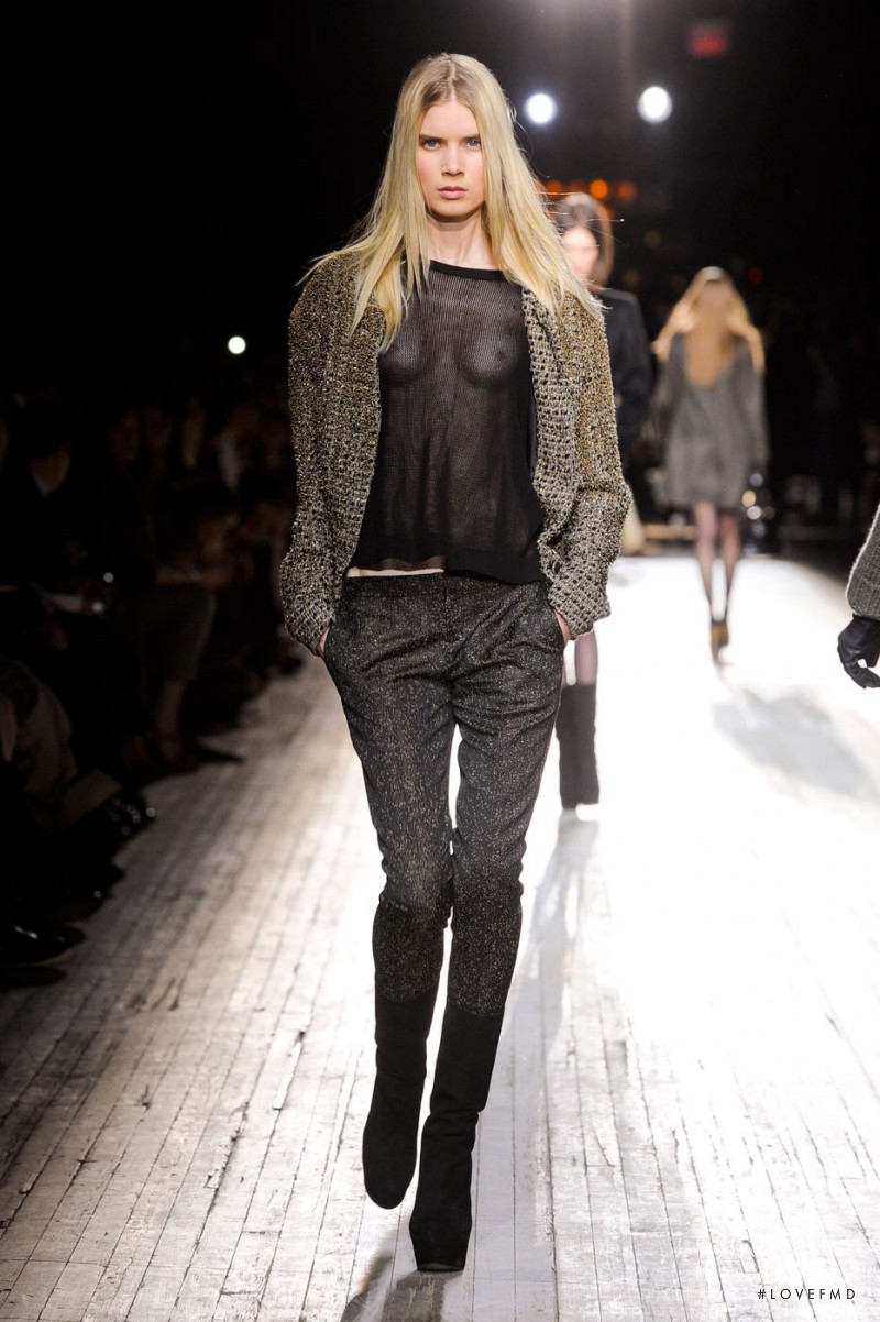 Elsa Hosk featured in  the Olivier Theyskens fashion show for Autumn/Winter 2012