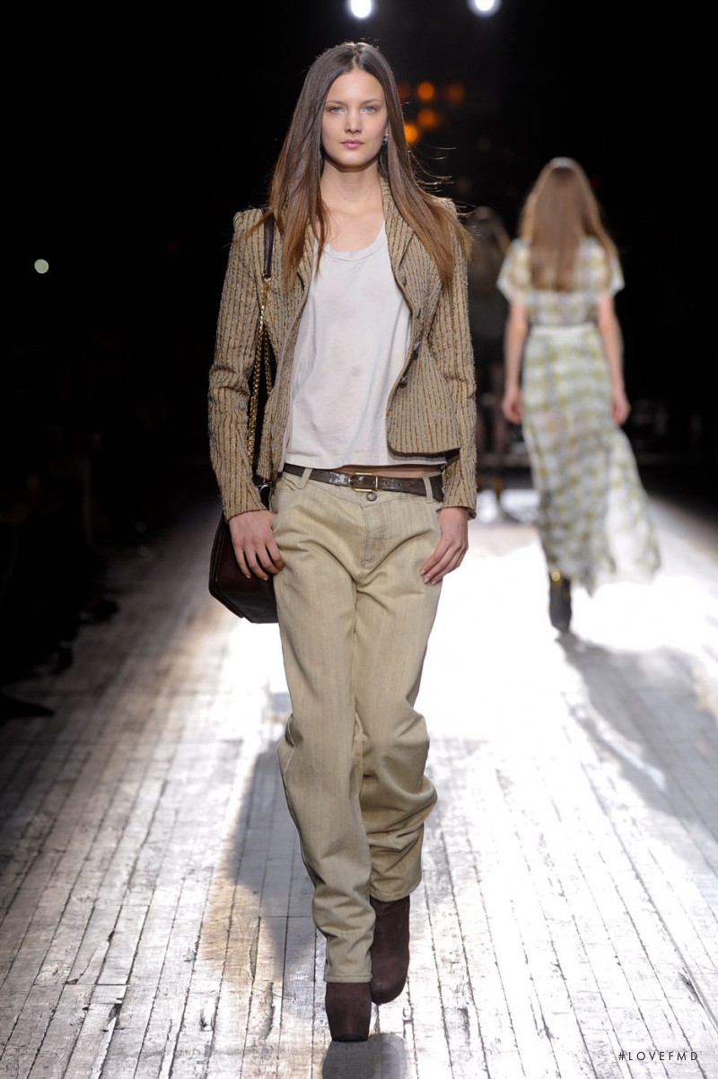 Nadine Ponce featured in  the Olivier Theyskens fashion show for Autumn/Winter 2012