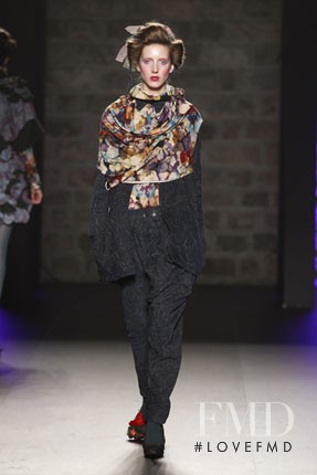 Iris Egbers featured in  the Celia Vela fashion show for Autumn/Winter 2012