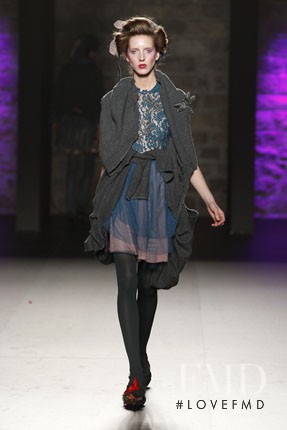 Iris Egbers featured in  the Celia Vela fashion show for Autumn/Winter 2012