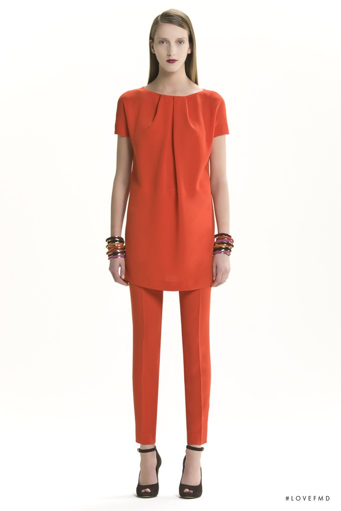 Iris Egbers featured in  the Max Mara fashion show for Pre-Fall 2012