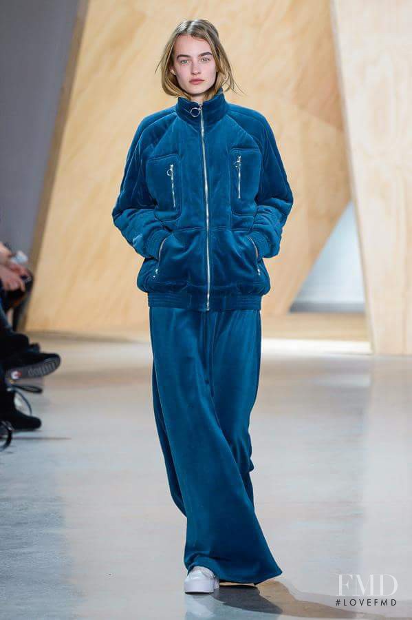 Maartje Verhoef featured in  the Lacoste fashion show for Autumn/Winter 2016