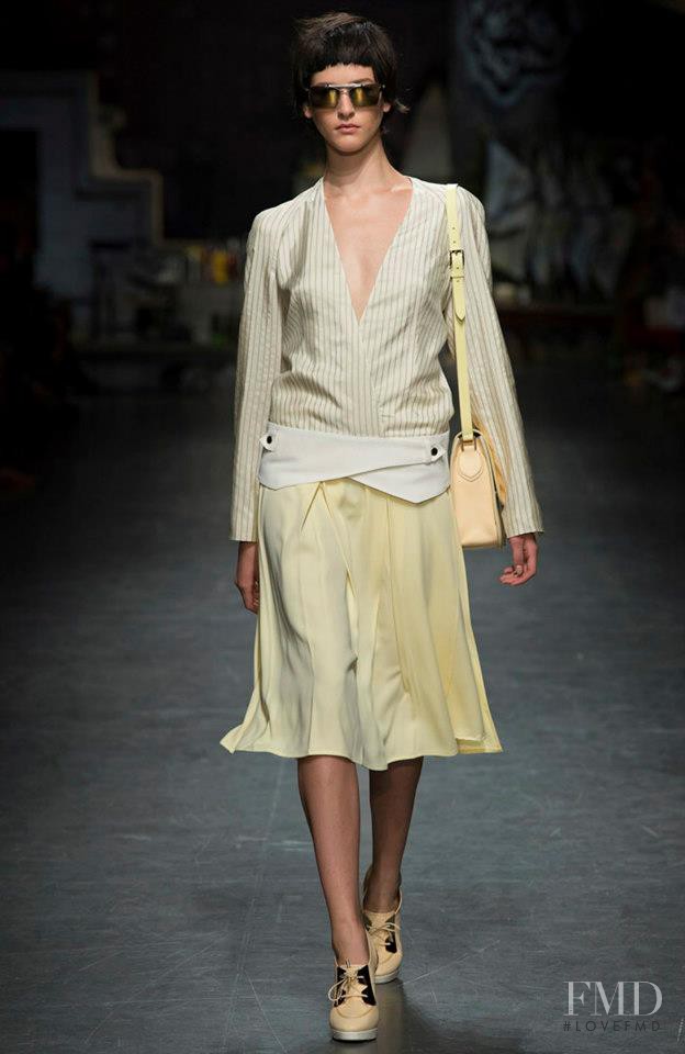 Athena Wilson featured in  the Trussardi fashion show for Spring/Summer 2013
