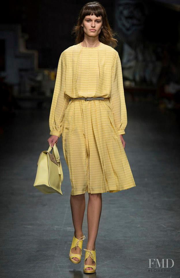 Bara Holotova featured in  the Trussardi fashion show for Spring/Summer 2013