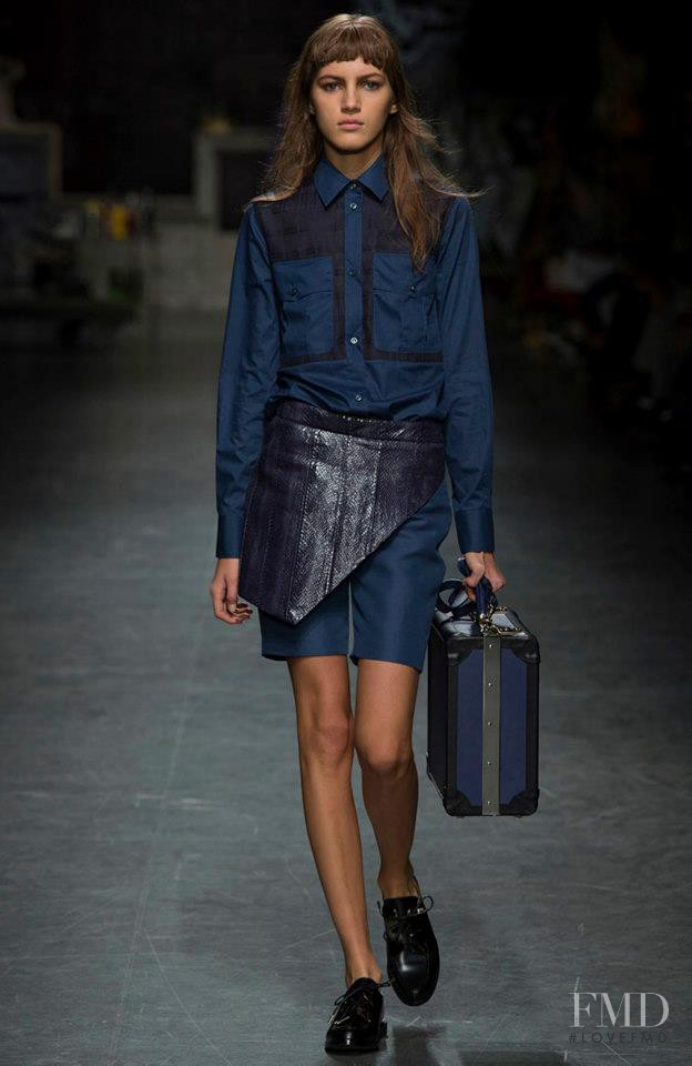 Valery Kaufman featured in  the Trussardi fashion show for Spring/Summer 2013