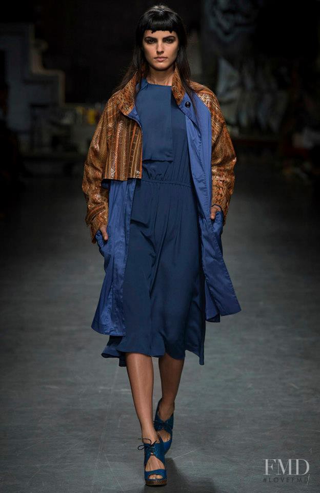 Liza Golden featured in  the Trussardi fashion show for Spring/Summer 2013
