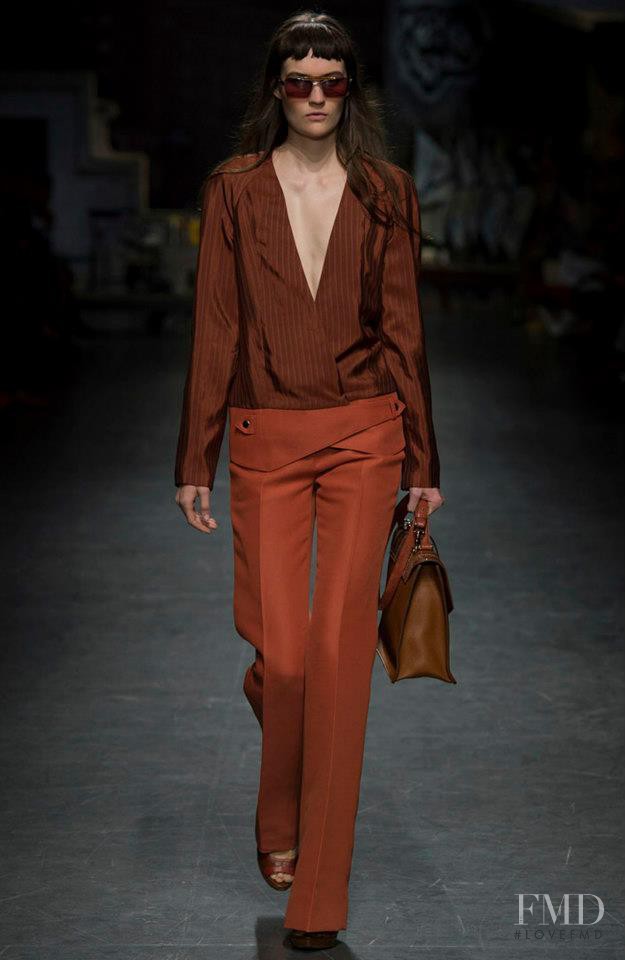 Maria Bradley featured in  the Trussardi fashion show for Spring/Summer 2013