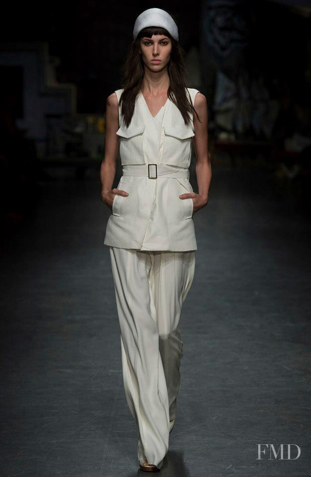 Ruby Aldridge featured in  the Trussardi fashion show for Spring/Summer 2013