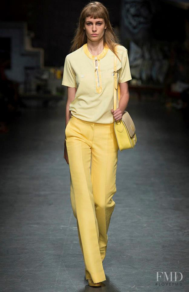 Nadja Bender featured in  the Trussardi fashion show for Spring/Summer 2013
