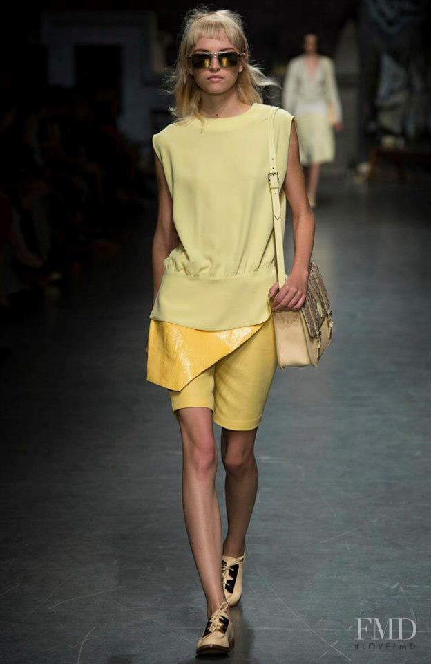 Anabela Belikova featured in  the Trussardi fashion show for Spring/Summer 2013