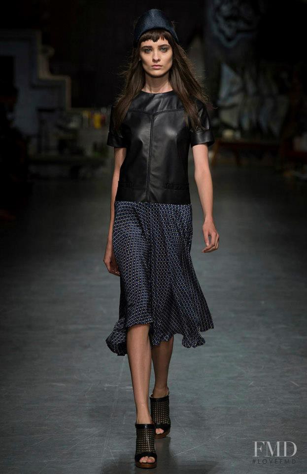 Carolina Thaler featured in  the Trussardi fashion show for Spring/Summer 2013