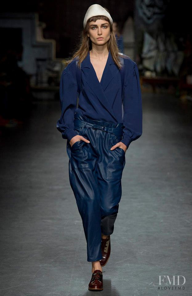 Andreea Diaconu featured in  the Trussardi fashion show for Spring/Summer 2013
