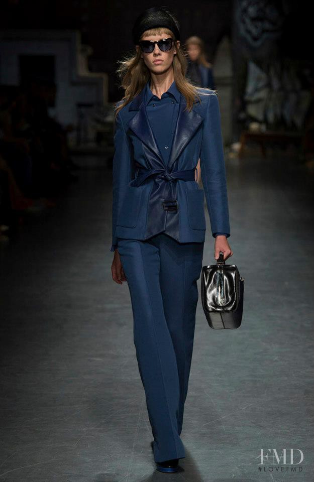 Marike Le Roux featured in  the Trussardi fashion show for Spring/Summer 2013