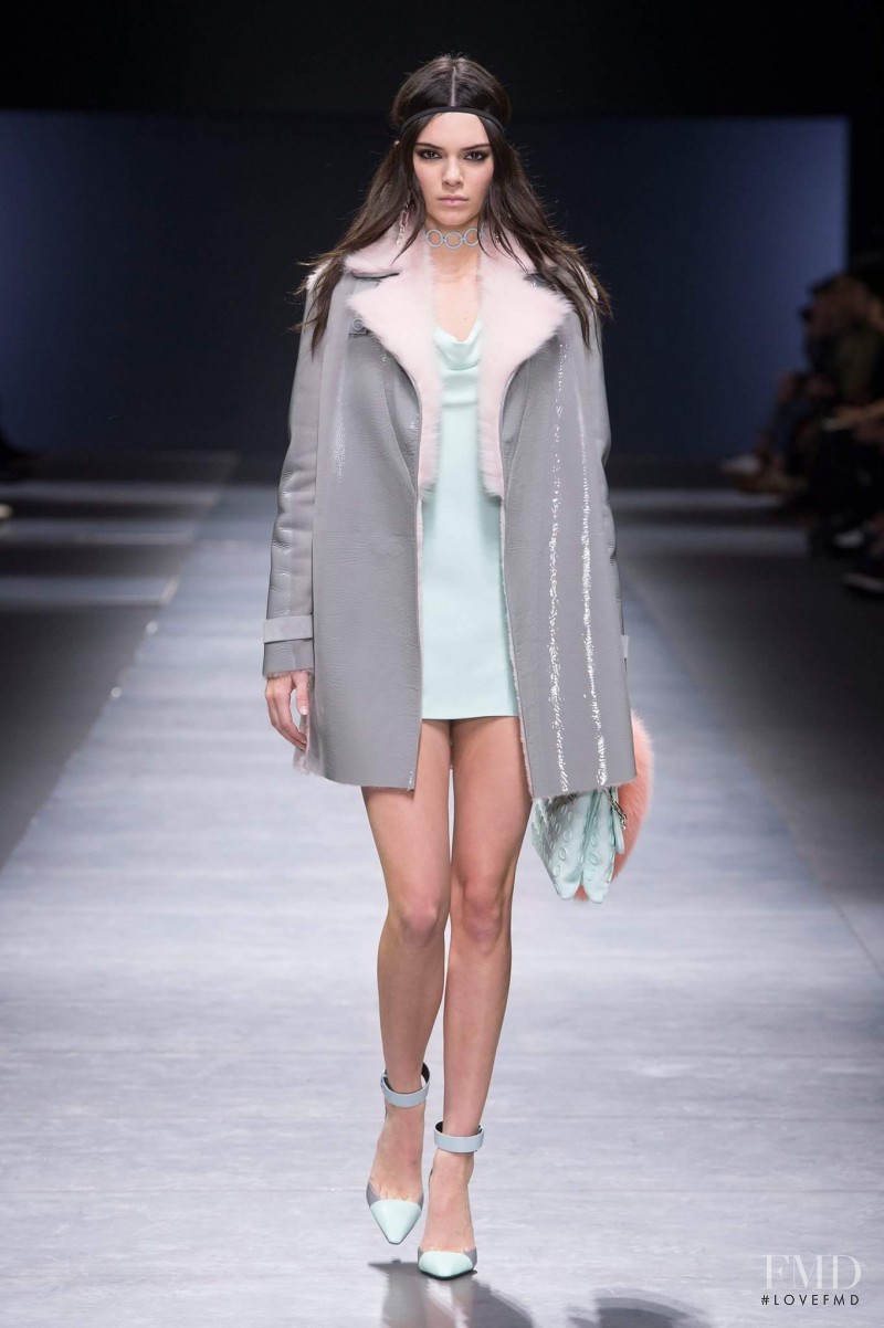 Kendall Jenner featured in  the Versace fashion show for Autumn/Winter 2016