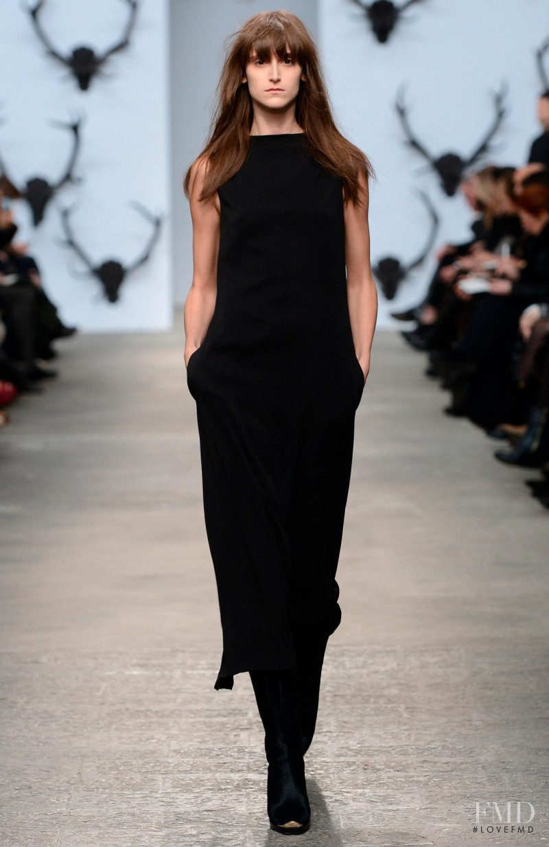 Daiane Conterato featured in  the Trussardi fashion show for Autumn/Winter 2013