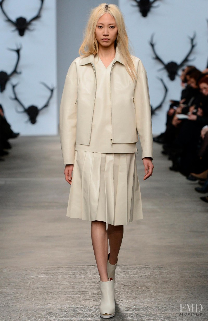 Soo Joo Park featured in  the Trussardi fashion show for Autumn/Winter 2013