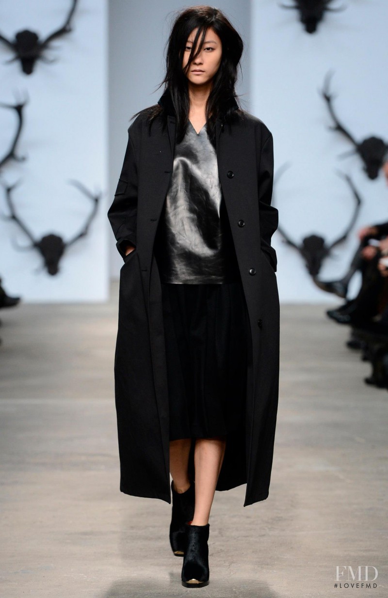 Ji Hye Park featured in  the Trussardi fashion show for Autumn/Winter 2013