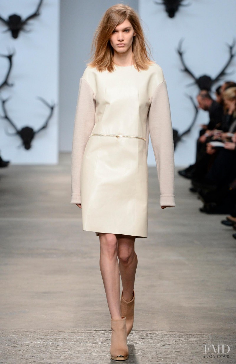Irina Nikolaeva featured in  the Trussardi fashion show for Autumn/Winter 2013
