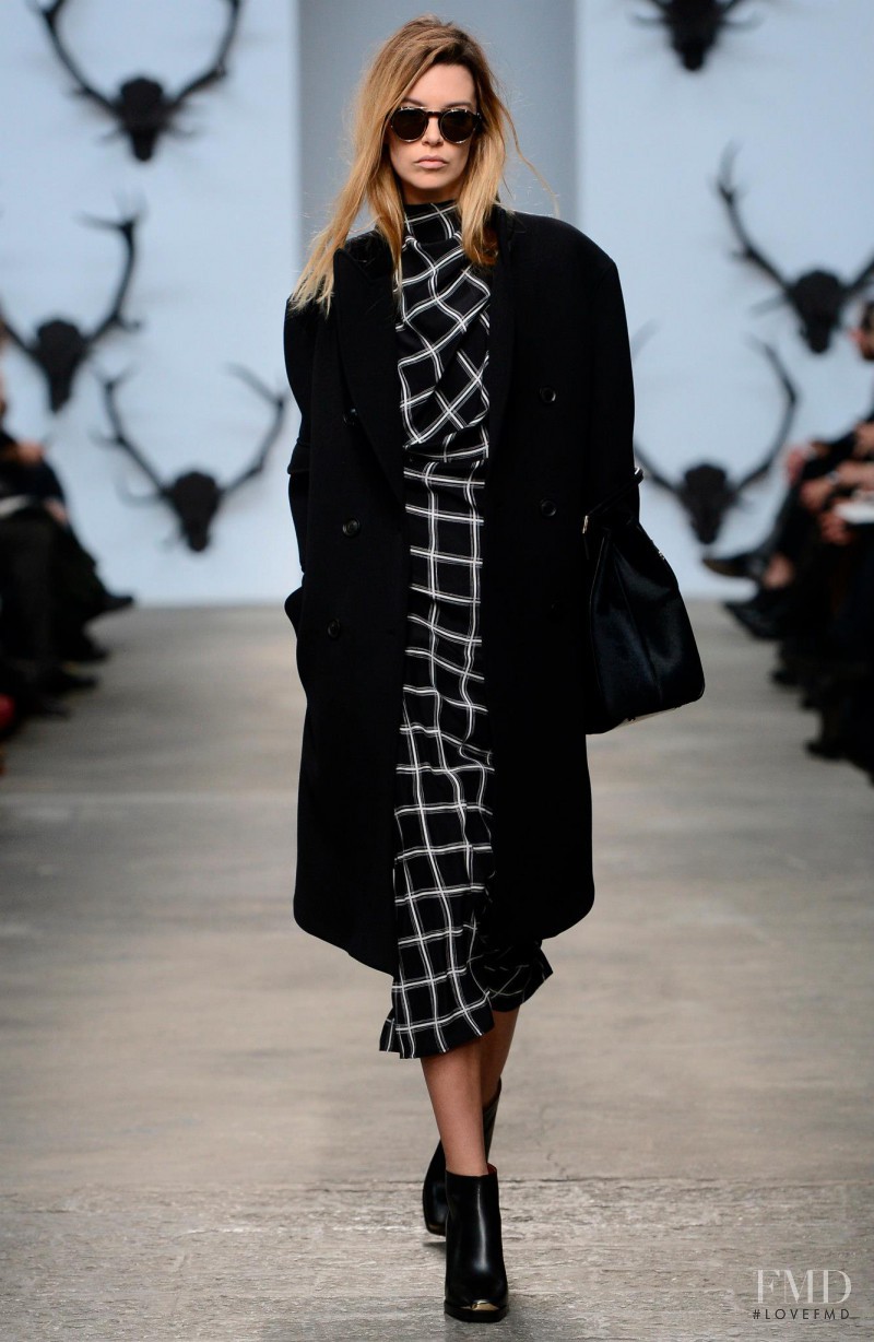 Monika Sawicka featured in  the Trussardi fashion show for Autumn/Winter 2013