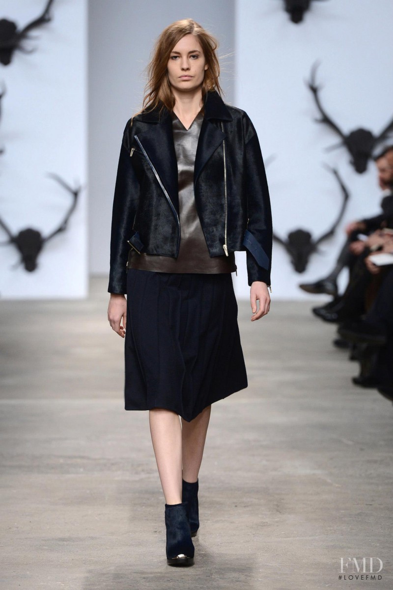 Nadja Bender featured in  the Trussardi fashion show for Autumn/Winter 2013