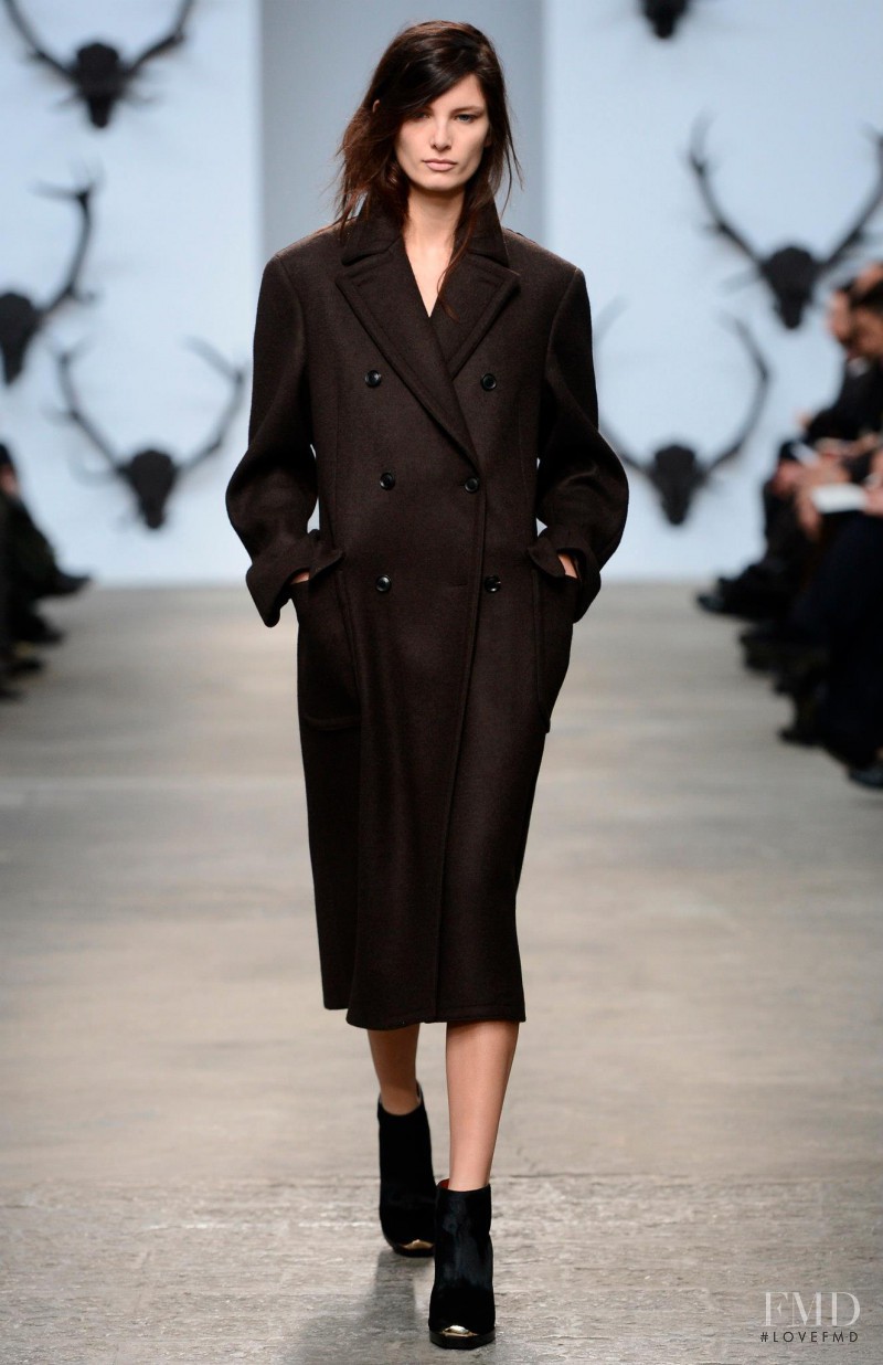 Ava Smith featured in  the Trussardi fashion show for Autumn/Winter 2013