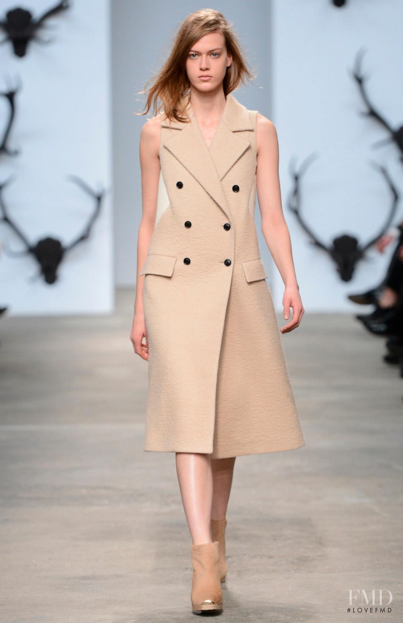 Tess Hellfeuer featured in  the Trussardi fashion show for Autumn/Winter 2013