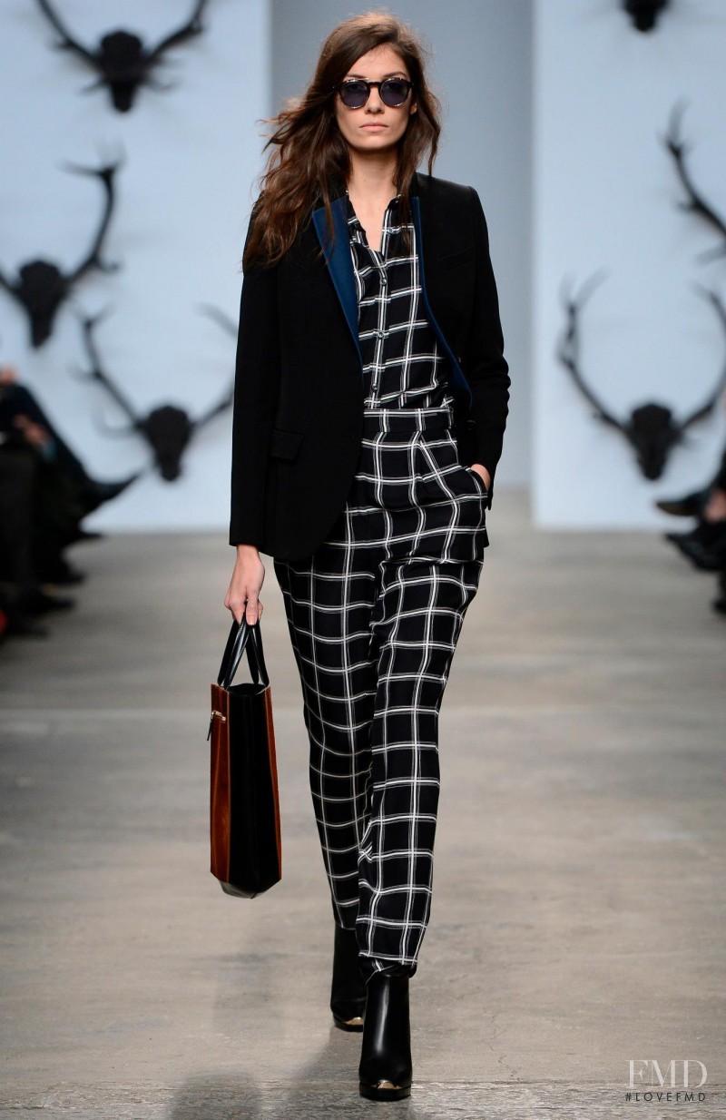 Muriel Beal featured in  the Trussardi fashion show for Autumn/Winter 2013