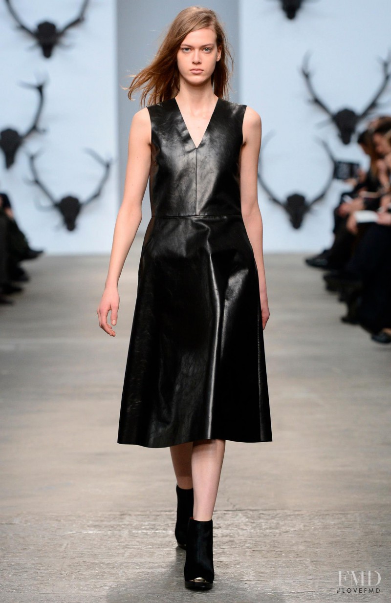 Tess Hellfeuer featured in  the Trussardi fashion show for Autumn/Winter 2013