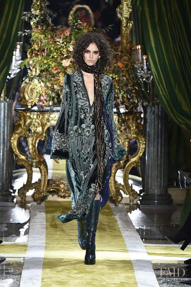 Nirvana Naves featured in  the Roberto Cavalli fashion show for Autumn/Winter 2016