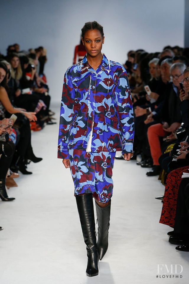 Karly Loyce featured in  the Pucci fashion show for Autumn/Winter 2016