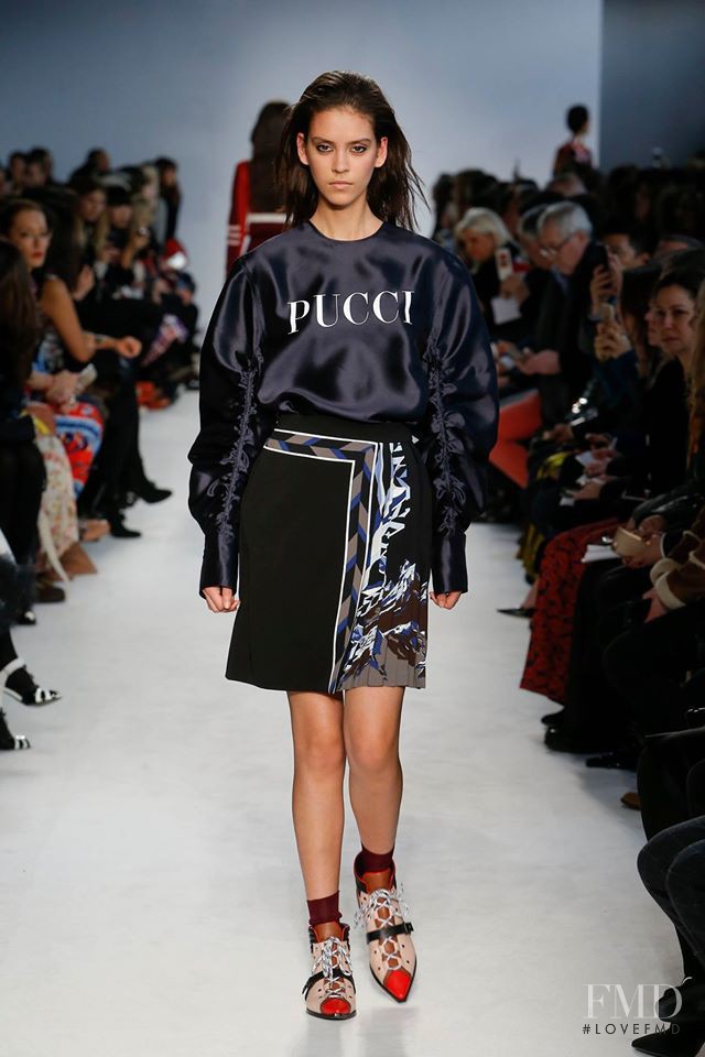 Nirvana Naves featured in  the Pucci fashion show for Autumn/Winter 2016