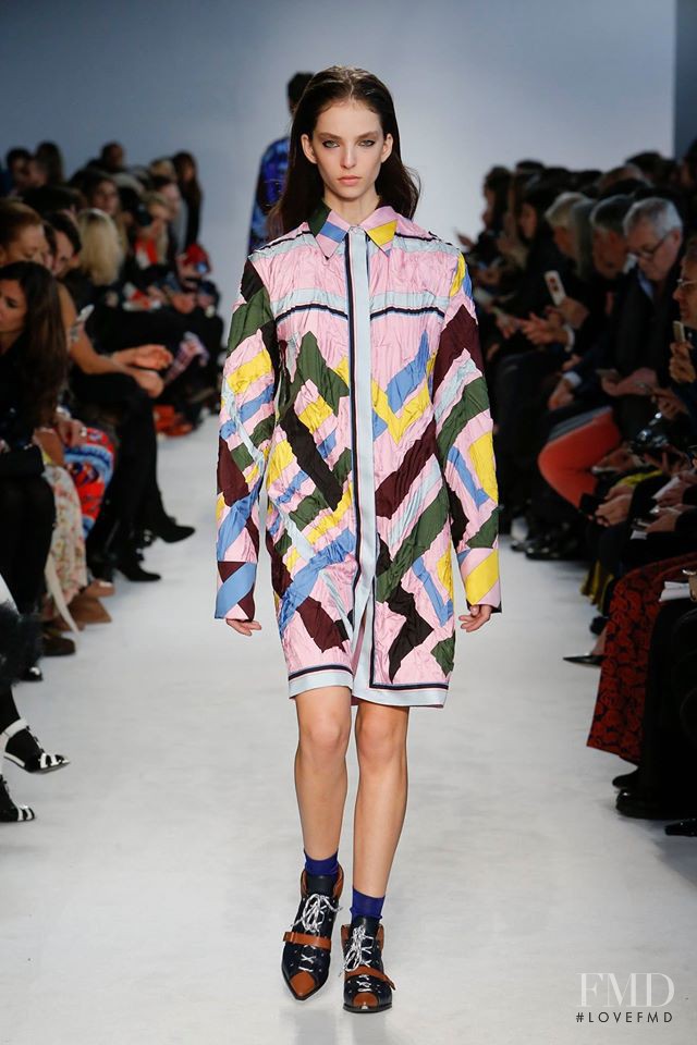 Sophie Jones featured in  the Pucci fashion show for Autumn/Winter 2016