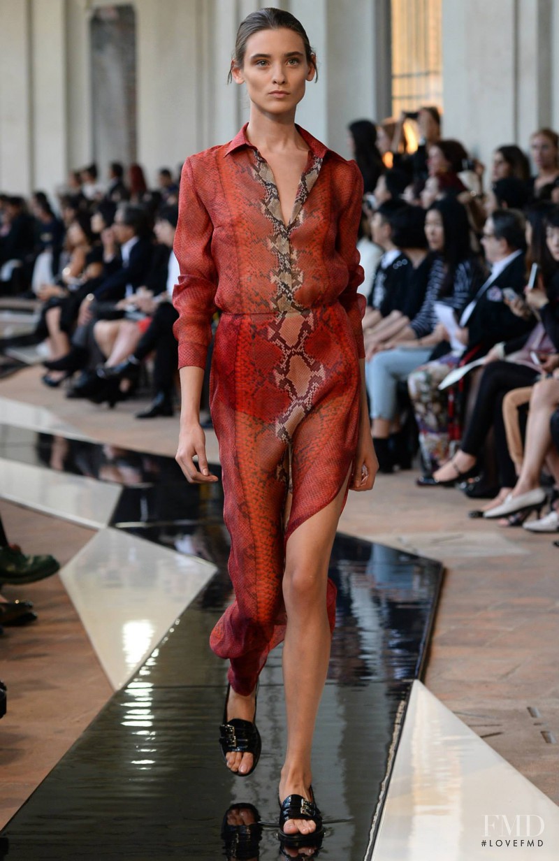 Carolina Thaler featured in  the Trussardi fashion show for Spring/Summer 2014