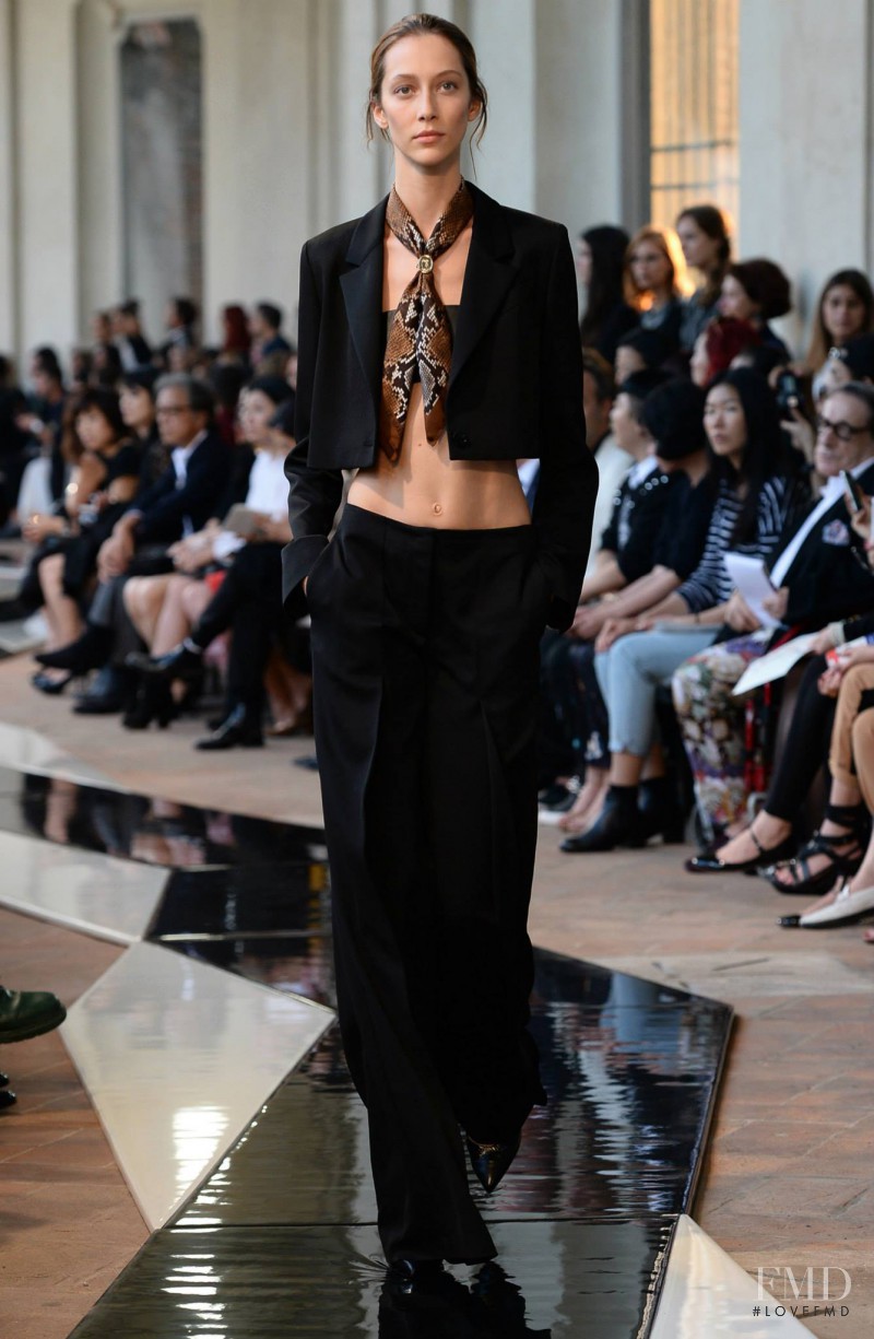 Alana Zimmer featured in  the Trussardi fashion show for Spring/Summer 2014