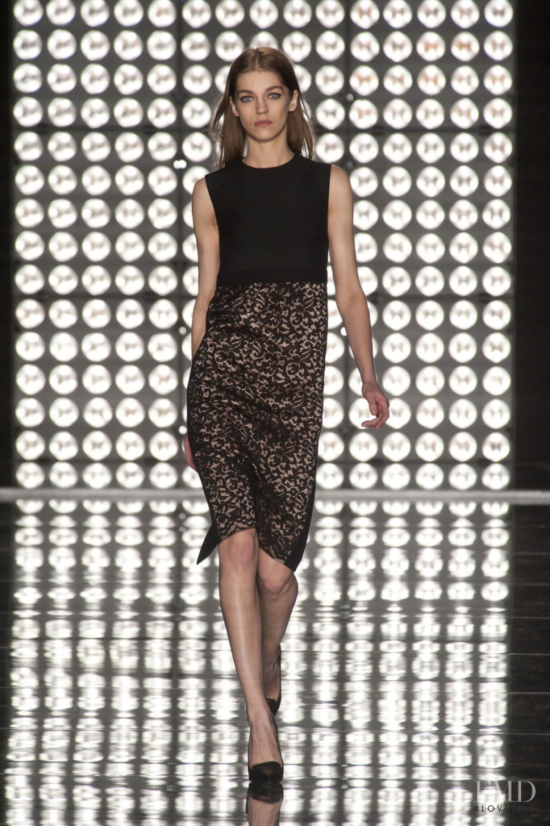 Samantha Gradoville featured in  the Les Copains fashion show for Autumn/Winter 2013
