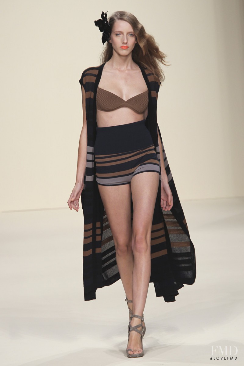 Iris Egbers featured in  the Les Copains fashion show for Spring/Summer 2011