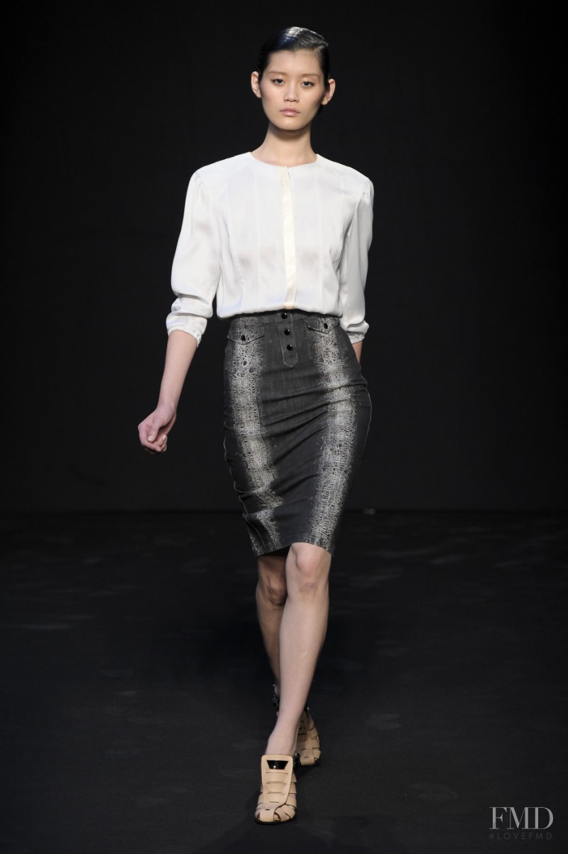 Ming Xi featured in  the Marco de Vincenzo fashion show for Spring/Summer 2011