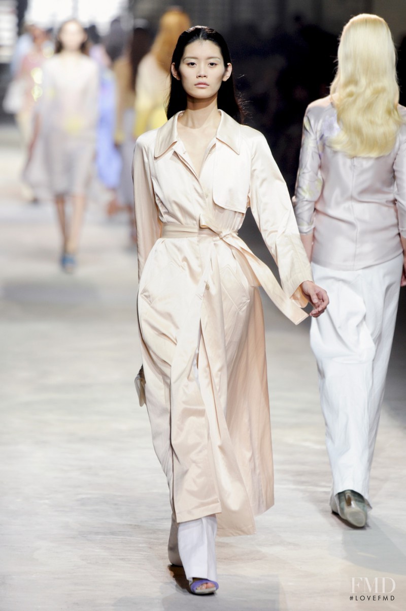 Ming Xi featured in  the Dries van Noten fashion show for Spring/Summer 2011