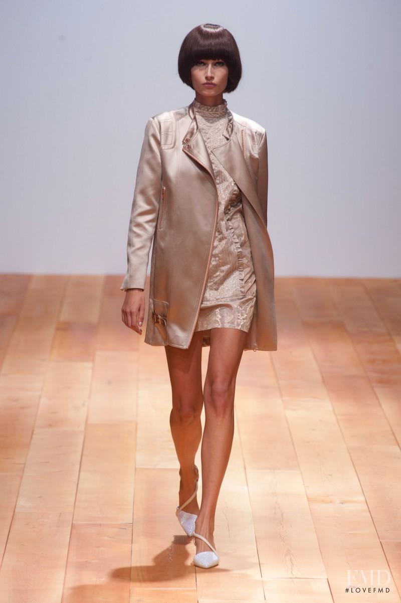 Paulina Kubac featured in  the Veronique Branquinho fashion show for Spring/Summer 2014