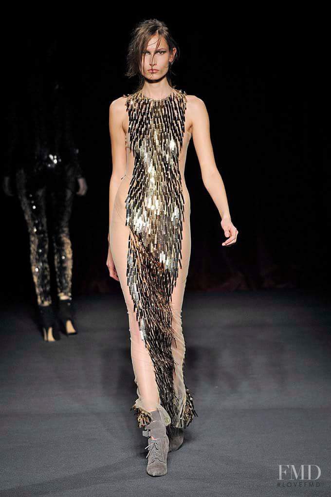 Paulina Kubac featured in  the Julien Macdonald fashion show for Autumn/Winter 2013