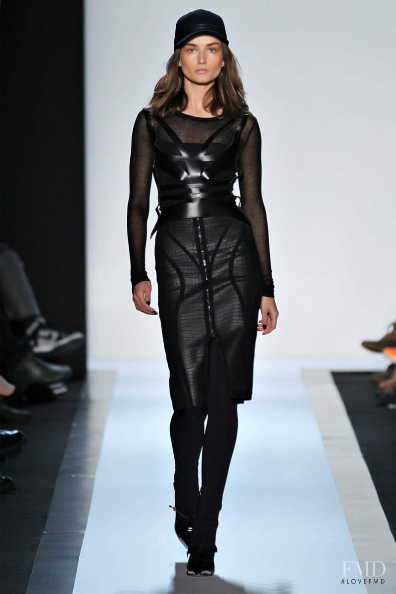 Andreea Diaconu featured in  the Herve Leger fashion show for Autumn/Winter 2013