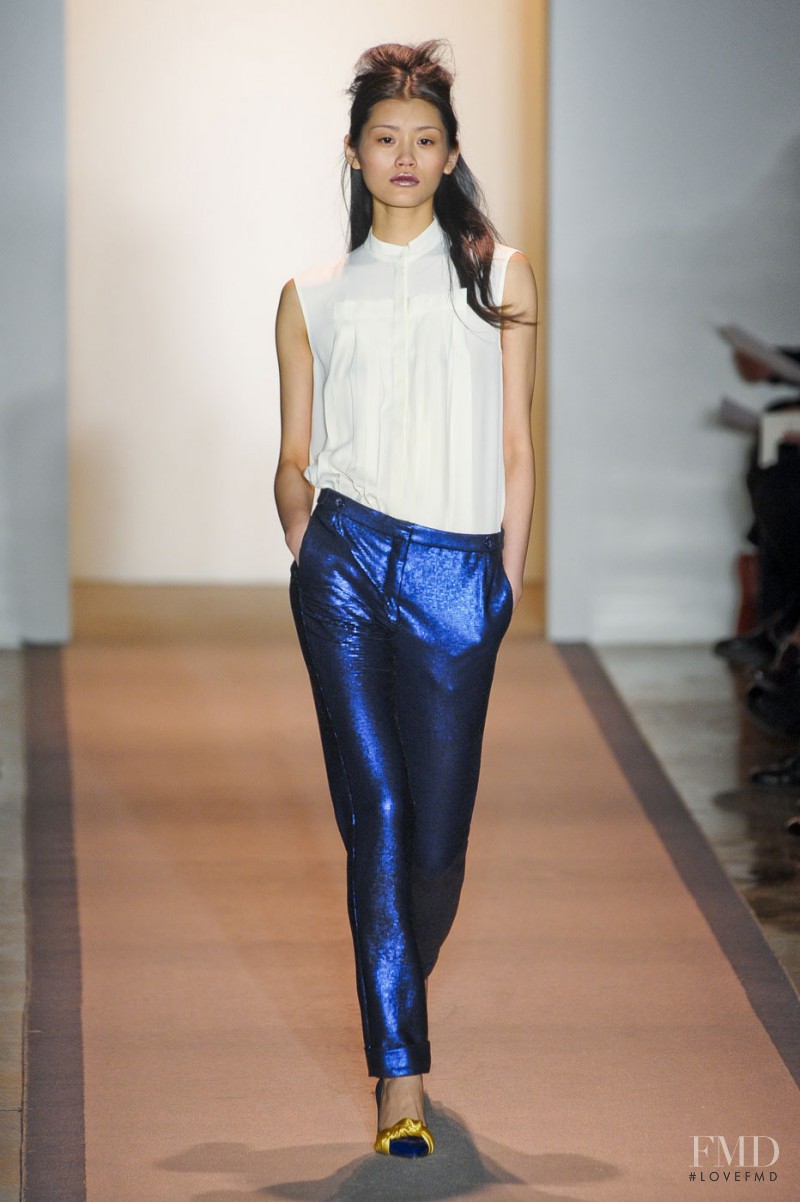 Ming Xi featured in  the Peter Som fashion show for Autumn/Winter 2011