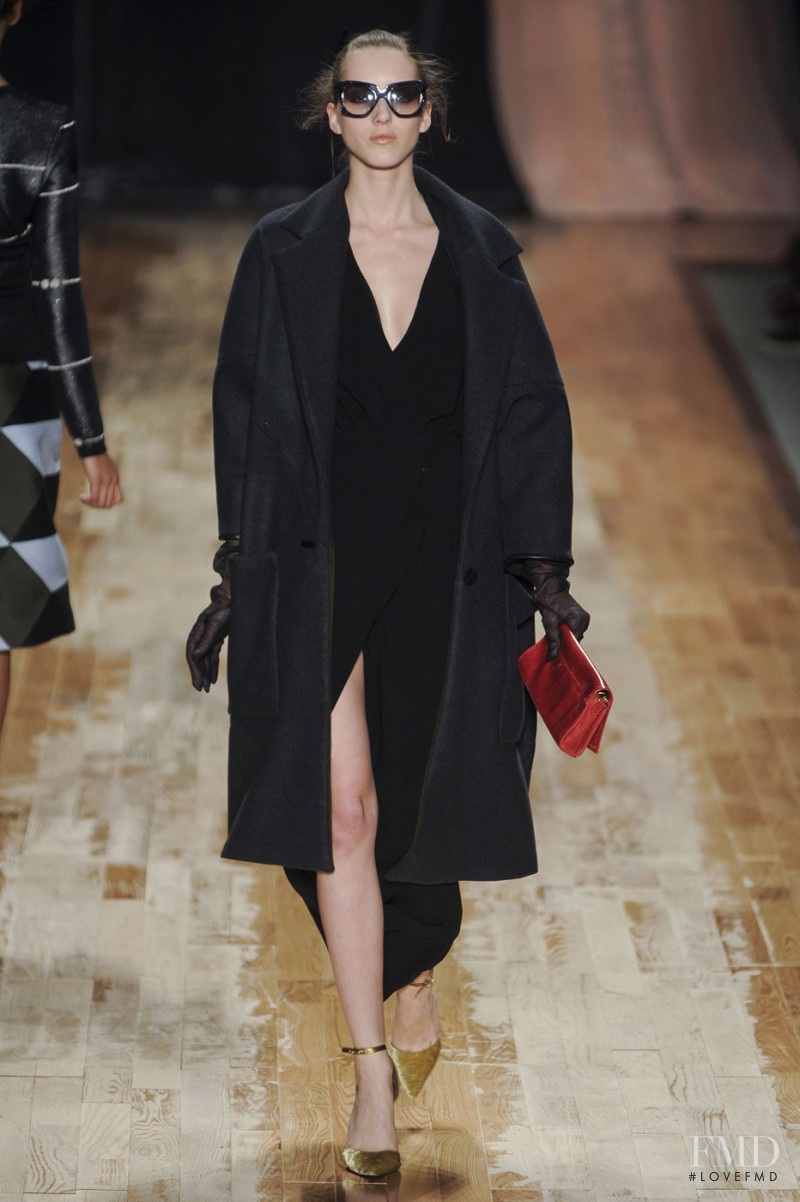 Iris Egbers featured in  the Cynthia Rowley fashion show for Autumn/Winter 2011