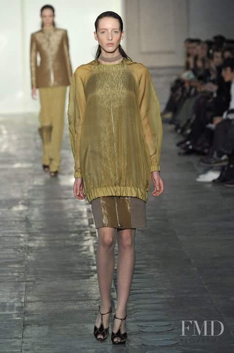 Iris Egbers featured in  the Richard Nicoll fashion show for Autumn/Winter 2011