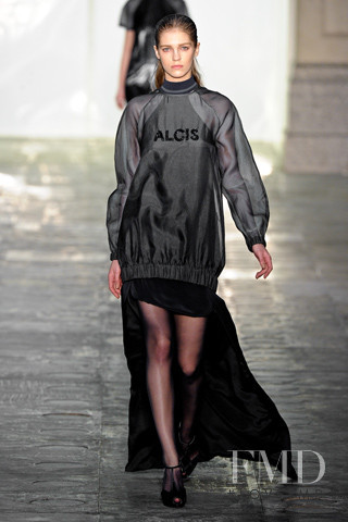 Samantha Gradoville featured in  the Richard Nicoll fashion show for Autumn/Winter 2011