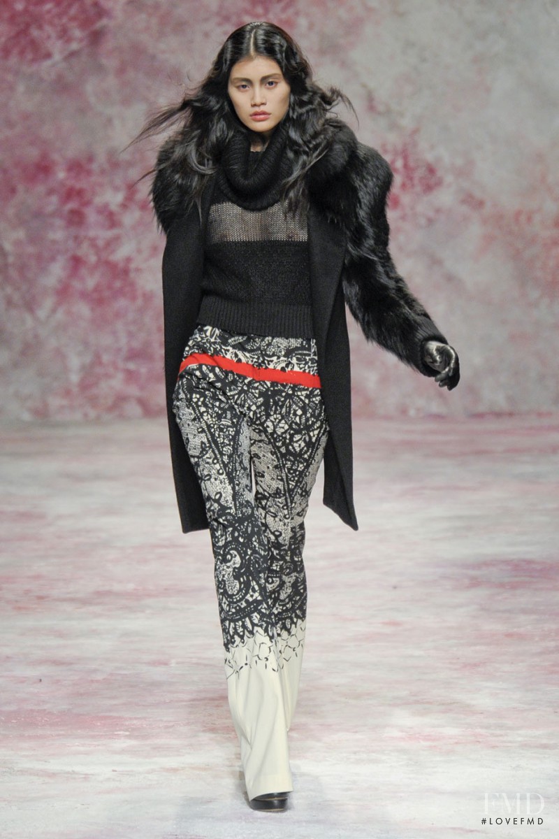 Ming Xi featured in  the Prabal Gurung fashion show for Autumn/Winter 2011