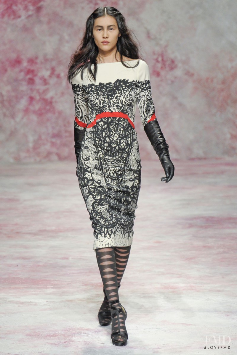 Liu Wen featured in  the Prabal Gurung fashion show for Autumn/Winter 2011