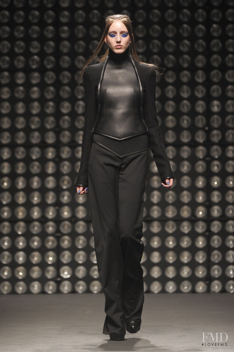 Iris Egbers featured in  the Gareth Pugh fashion show for Autumn/Winter 2011